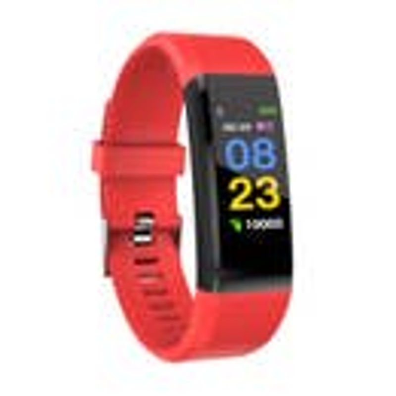 Bluetooth Smart Fitness Watch Blue and Red